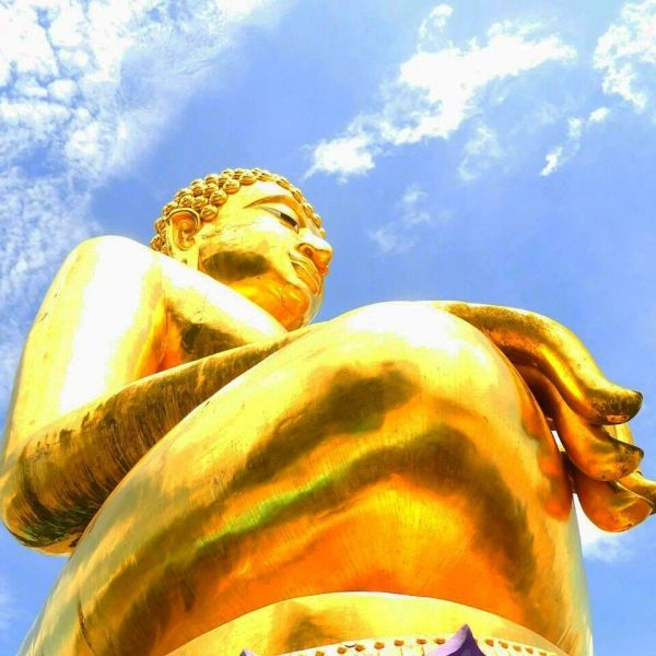 Ein Buddha im Goldenen Dreieck.